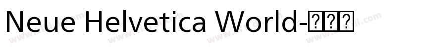 Neue Helvetica World字体转换